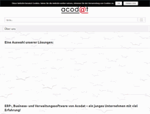 Tablet Screenshot of acodat.com